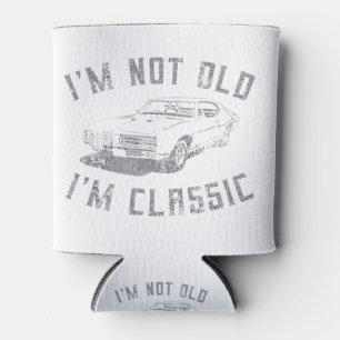 Porta-lata Não sou velho, sou clássico de carro engraçado