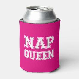Porta-lata Nap Queen engraçado dizendo refrigerador de cervej