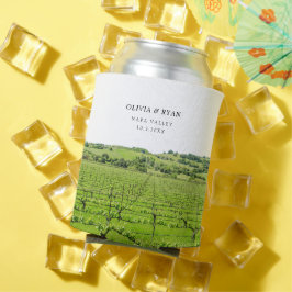 Porta-lata Napa Winery Weding Personalizado