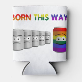Porta-lata Nascer Por Esta Via LGBT Rainbow Stripe LGBT