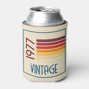Porta-lata Nascido em 1977 Vintage Listra Aniversário de 50 a