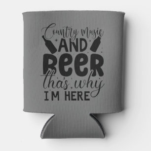 Porta-lata Nashelorette "Country Music and Beer Can Cooler"