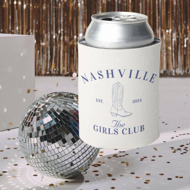Porta-lata Nashville Bachelorette Girls Club Can Cooler (Criador carregado)