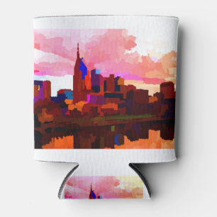 Porta-lata Nashville Tennessee Skyline por Jon Baran