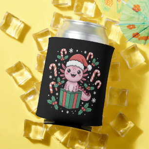Porta-lata Natal adorável de Axolote Animal Anfíbio Feriado