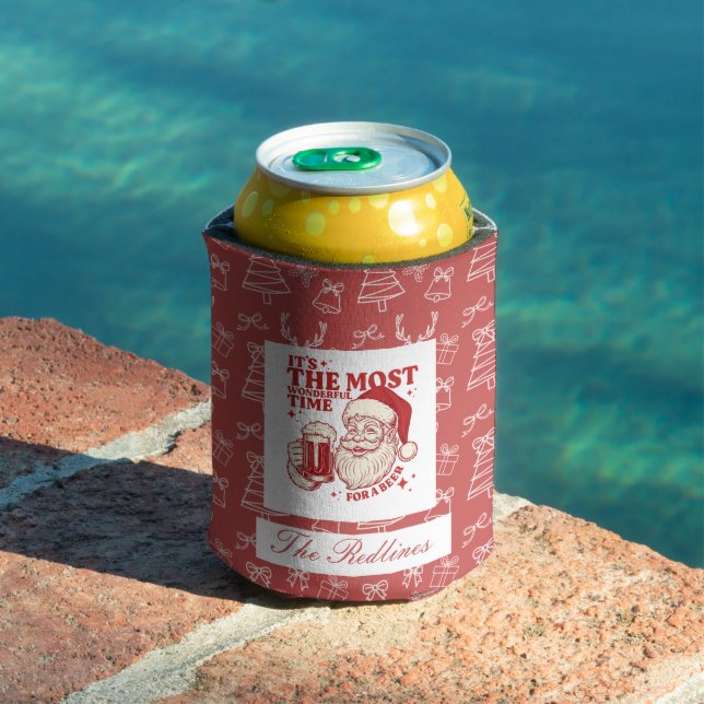 Porta-lata Natal De Papais noeis De Mão (Piscina in situ)