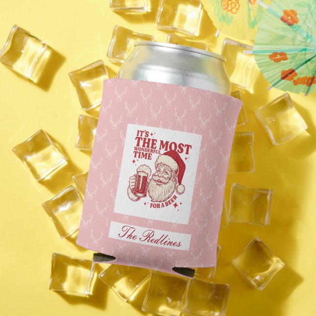 Porta-lata Natal De Papais noeis De Mão (Verão in situ)