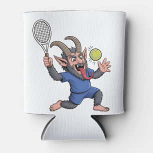 Porta-lata Natal do Krampus Assustador Jogando Tênis 