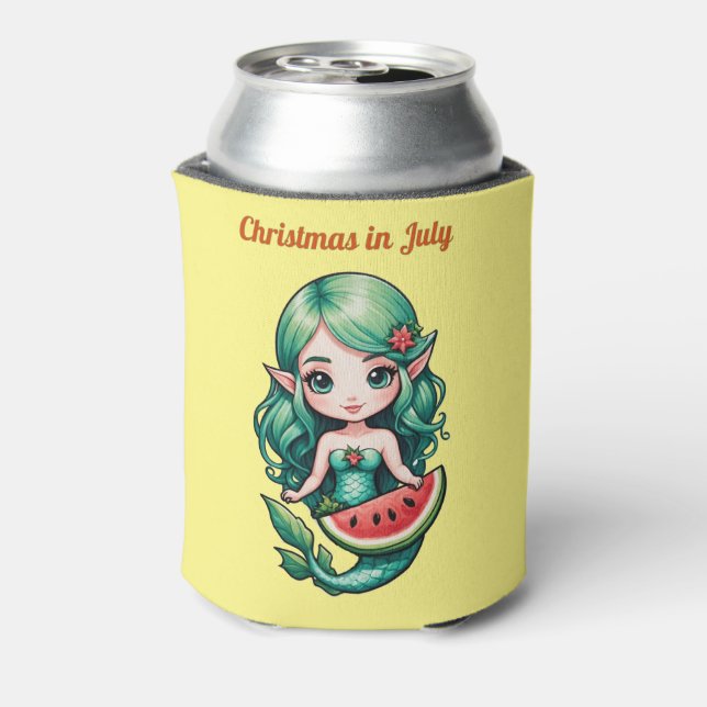 Porta-lata Natal em julho Elf Mermaid Thunder_Cove (Can Back)