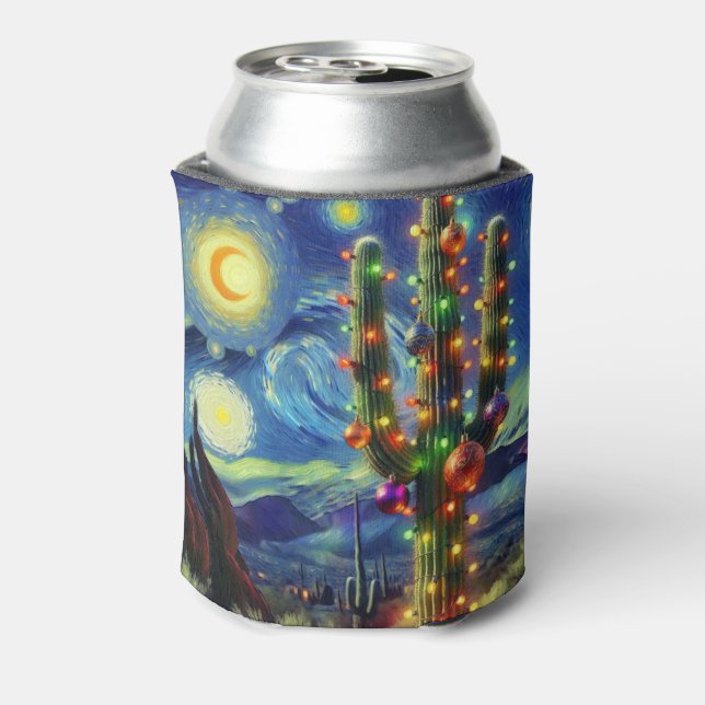 Porta-lata Natal no Deserto Sudoeste Saguaro Cactus (Can Back)