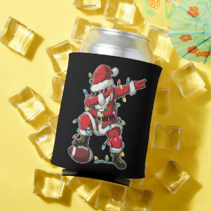Porta-lata Natal Papai Noel Dabbing Futebolista Xmas Futebol
