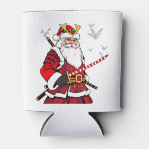 Porta-lata Natal Papai Noel Samurai Arte Japonesa
