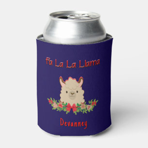 Porta-lata Natal Personalizado Fa La La Llama