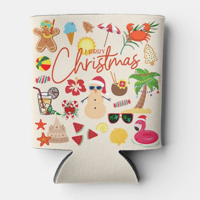 Porta-lata Natal tropical (Frente)