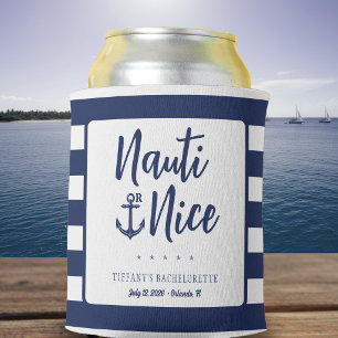 Porta-lata Nauti ou Lindo Conjunto Listrado Náutico de Desped