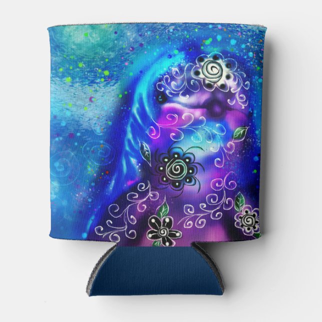 Porta-lata Náutica Costeira de Golfinho Azul Branco (Frente)