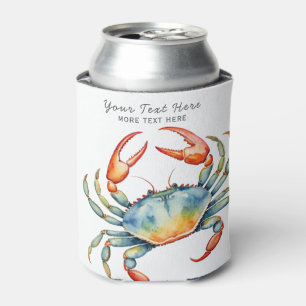Porta-lata Náutica Personalizada Crab Summer Beach