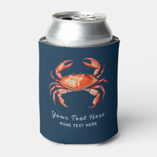 Porta-lata Náutica Personalizada Crab Summer Beach