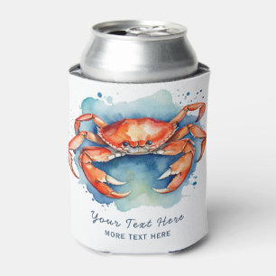 Porta-lata Náutica Personalizada Crab Summer Beach