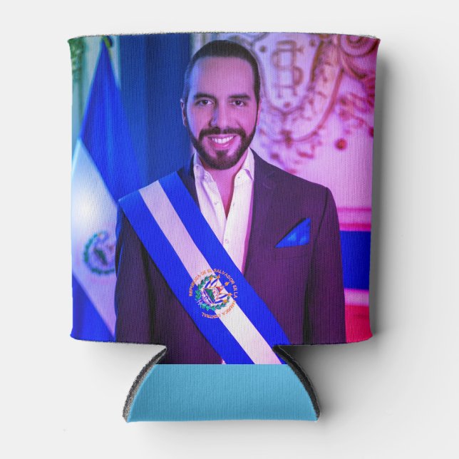 Porta-lata Nayib Bukele, Presidente de El Salvadore (Frente)