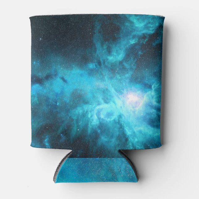 Porta-lata Nébula de Órion, luz azul, astronomia. (Frente)