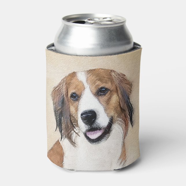 Porta-lata Nederlandse Kooikerhondje - Pintura de Cachorro (Can Front)