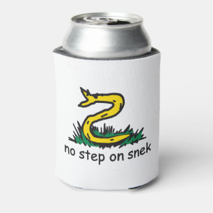 Porta-lata Nenhum passo no meme da snek Gadsden SnekRight ama