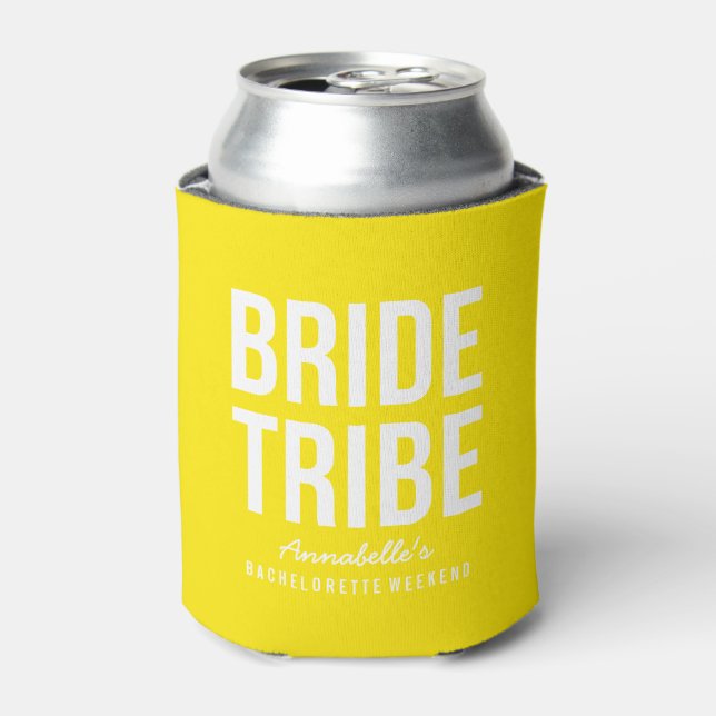 Porta-lata Neon Yellow Bride Tribe Can Cooler (Can Front)