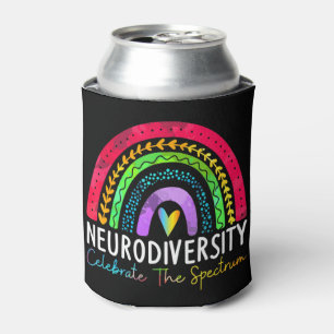 Porta-lata Neurodiversity Shirt Autism Spectrum ASD ADHD Rain