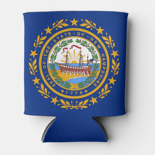 Porta-lata New Hampshire Flag (Frente)