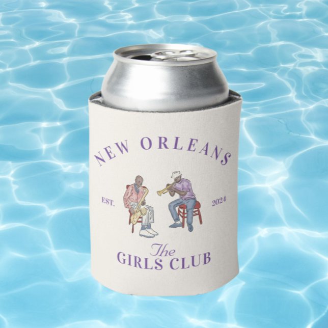 Porta-lata New Orleans Bachelorette Girls Club Can Cooler (Criador carregado)