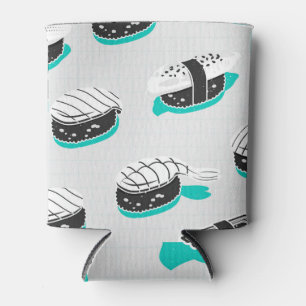 Porta-lata Nigiri sushi, padrão de colheita neon.