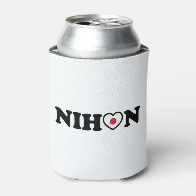 Porta-lata Nihon Love Heart Flag (Can Front)