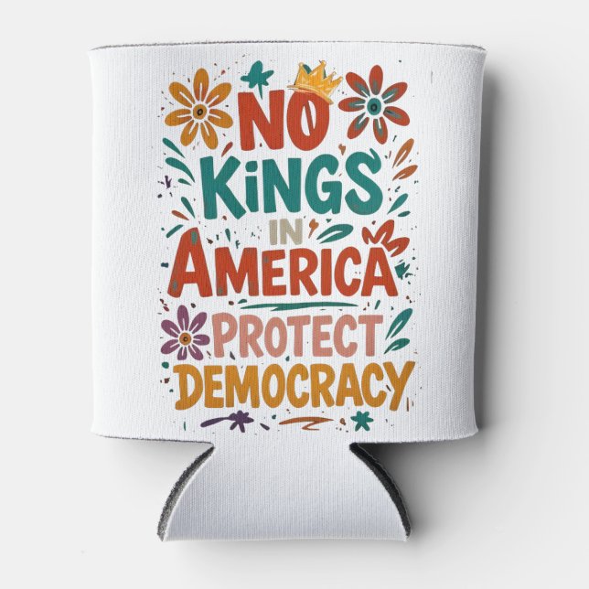 Porta-lata No King In America American Democracy  (Frente)