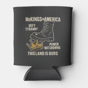 Porta-lata No Kings in America Anti-Trump 4 de julho