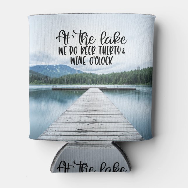 Porta-lata No lago Beer 30 e Wine O'Clock L (Frente)