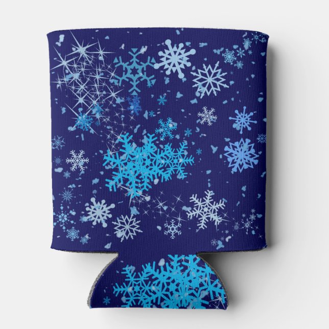 Porta-lata Noite de Natal em queda de neve (Traseira)