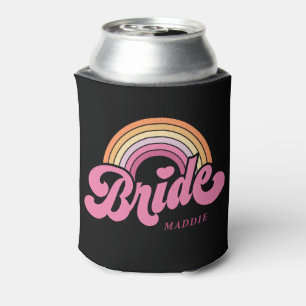 Porta-lata Noiva Arco-íris Retro Personalizado Can Cooler