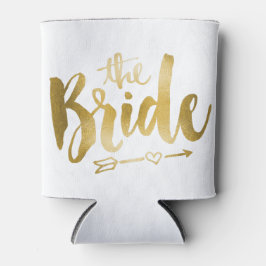 Porta-lata Noiva - Folha de Ouro Faux