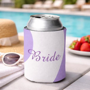 Porta-lata Noiva Lavanda e Branca Adorável
