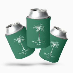 Porta-lata Noiva Tribo Verde Árvore Palma Personalizada