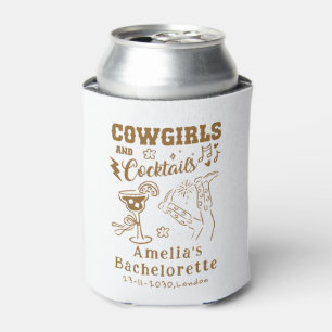 Porta-lata Noivas de Cocktails Western Cowgirl Desenhadas à M
