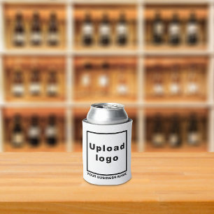 Porta-lata Nome comercial e logotipo em branco