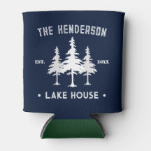 Nome da família Cabin Lake House Forest Pine Trees