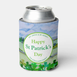 Porta-lata Nome Da Família De Paisagem Irlandesa Do Dia de S