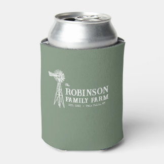 Porta-lata Nome da família Fazenda Rustic Windmill Sage Green
