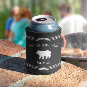 Porta-lata Nome da Família Personalizada do Urso Russo