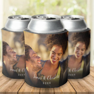Porta-lata Nome Data Roteiro Personalizado 2 Fotos