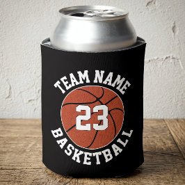 Porta-lata Nome de Equipe Personalizado de Basquete & Número 