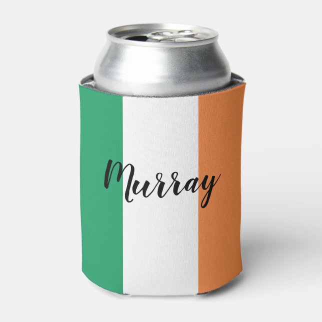 Porta-lata Nome de sobrenome irlandês personalizado (Can Front)